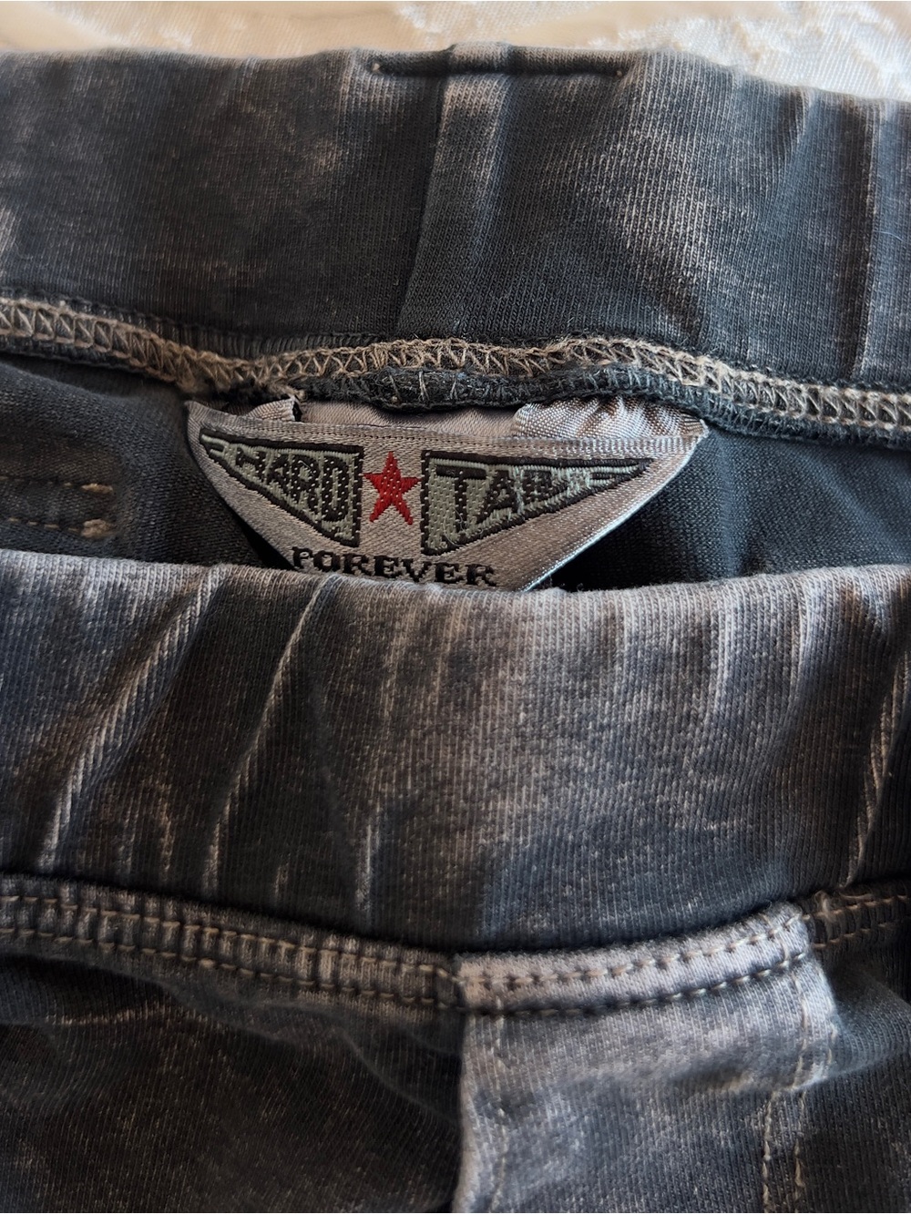 Hard Tail Forever Black Washed Stretch Cargo Flared Pants - Picture 6 of 8